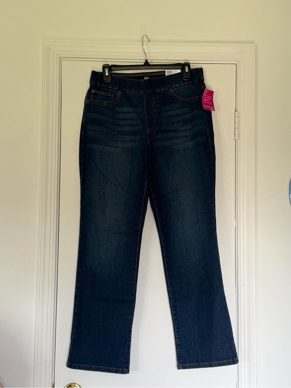 Kim Rogers Women's Pull On Denim Jeans - Short (Coastal Wash)